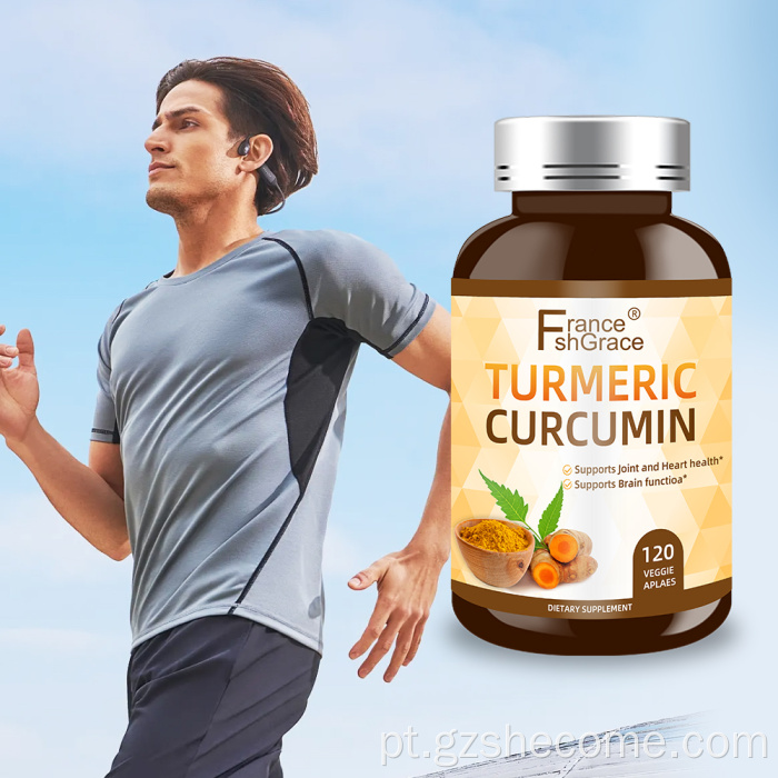 Cápsulas de açafrão OEM beneficia cápsulas de curcumina antioxidantes